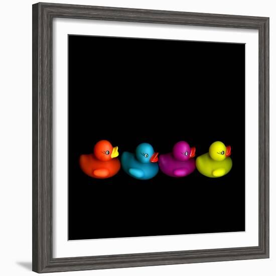 Quackers-Magda Indigo-Framed Photographic Print