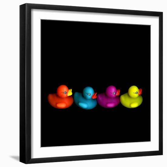 Quackers-Magda Indigo-Framed Photographic Print