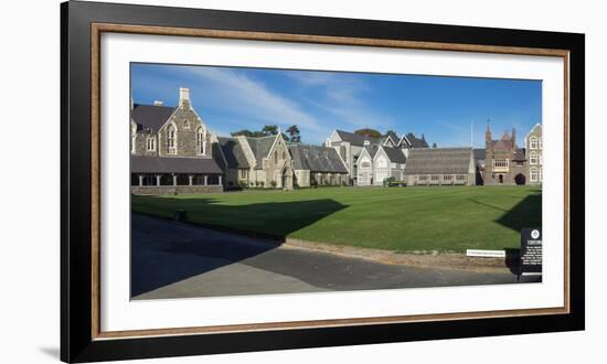 Quad at Christ's College, Christchurch, Canterbury, South Island, New Zealand-null-Framed Photographic Print