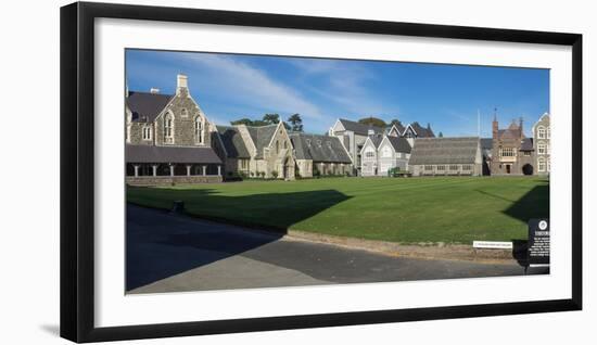 Quad at Christ's College, Christchurch, Canterbury, South Island, New Zealand-null-Framed Photographic Print