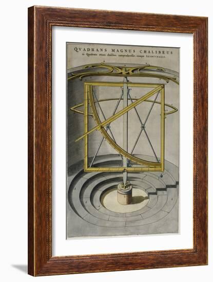 Quadrans Magnus Chalibeus-Joan Blaeu-Framed Giclee Print