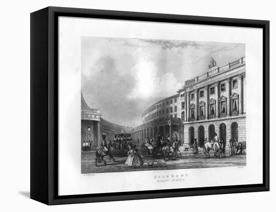 Quadrant, Regent Street, London, 19th Century-J Woods-Framed Premier Image Canvas