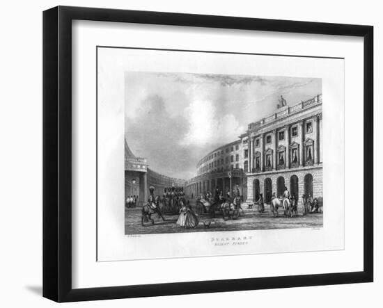 Quadrant, Regent Street, London, 19th Century-J Woods-Framed Giclee Print