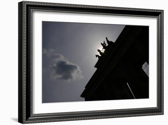 Quadriga by Johann Gottfried Schadow (1764-1850). Backlight. Brandenburg Gate. Berlin-null-Framed Giclee Print