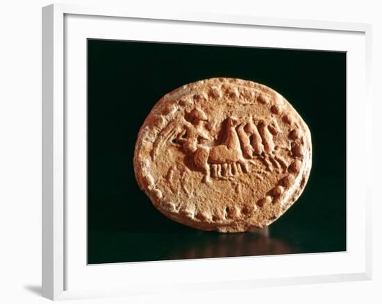 Quadriga, Kerkouane, Tunisia, 3rd Century Bc-null-Framed Photographic Print