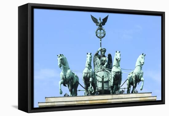 Quadriga on Top of the Brandenburger Tor, Berlin, Brandenburg, Germany, Europe-G & M Therin-Weise-Framed Premier Image Canvas