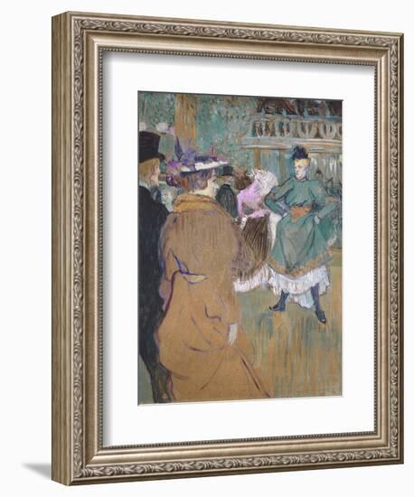 Quadrille at the Moulin Rouge, 1892-Henri de Toulouse-Lautrec-Framed Giclee Print