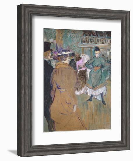 Quadrille at the Moulin Rouge, 1892-Henri de Toulouse-Lautrec-Framed Giclee Print