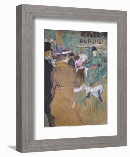 Quadrille at the Moulin Rouge, 1892-Henri de Toulouse-Lautrec-Framed Giclee Print