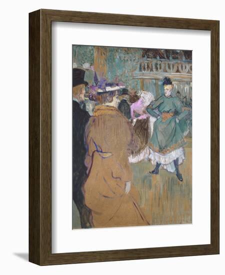 Quadrille at the Moulin Rouge, 1892-Henri de Toulouse-Lautrec-Framed Giclee Print