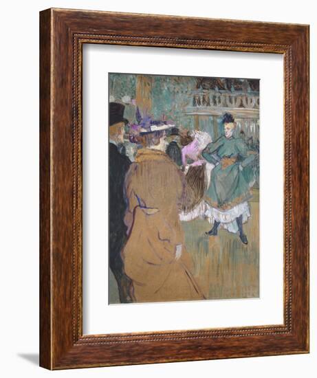 Quadrille at the Moulin Rouge, 1892-Henri de Toulouse-Lautrec-Framed Giclee Print