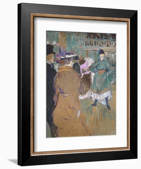 Quadrille at the Moulin Rouge, 1892-Henri de Toulouse-Lautrec-Framed Giclee Print