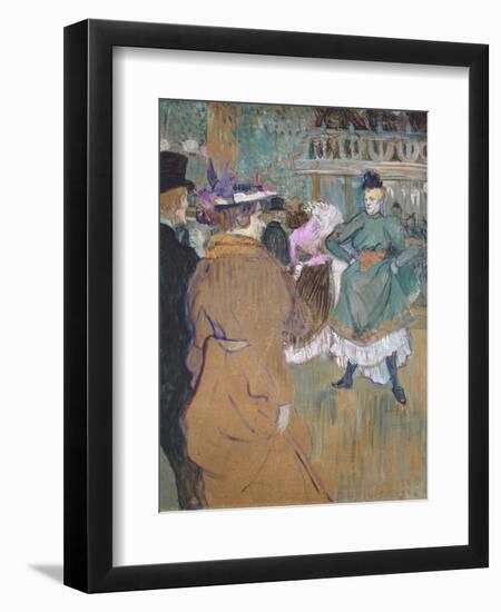 Quadrille at the Moulin Rouge, 1892-Henri de Toulouse-Lautrec-Framed Giclee Print