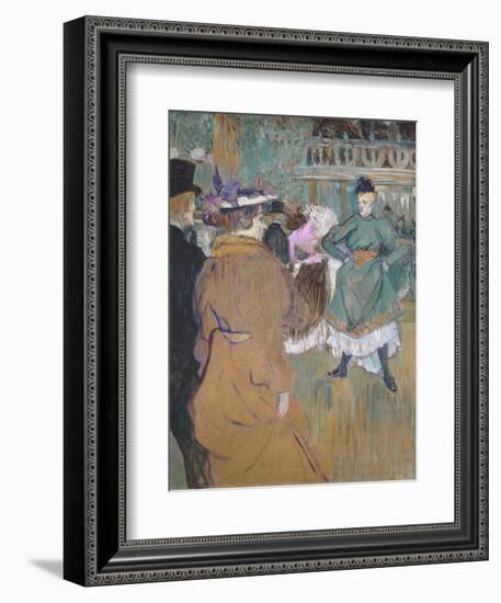 Quadrille at the Moulin Rouge, 1892-Henri de Toulouse-Lautrec-Framed Giclee Print