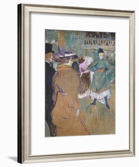 Quadrille at the Moulin Rouge, 1892-Henri de Toulouse-Lautrec-Framed Giclee Print