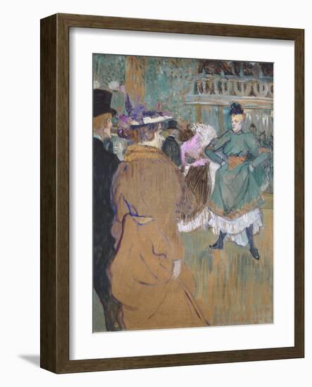 Quadrille at the Moulin Rouge, 1892-Henri de Toulouse-Lautrec-Framed Giclee Print