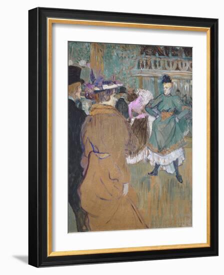 Quadrille at the Moulin Rouge, 1892-Henri de Toulouse-Lautrec-Framed Giclee Print