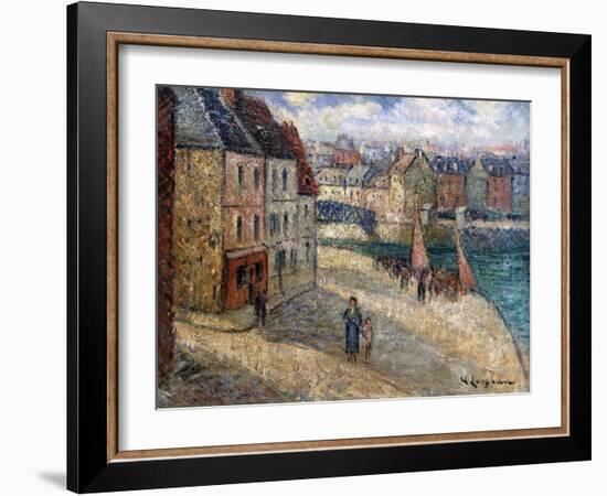 Quai a Dieppe-Gustave Loiseau-Framed Giclee Print