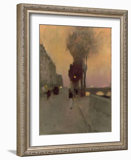 Quai Bourbon, Paris-Luigi Loir-Framed Giclee Print