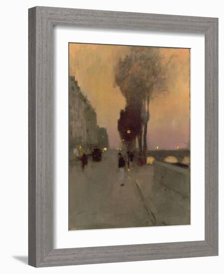 Quai Bourbon, Paris-Luigi Loir-Framed Giclee Print