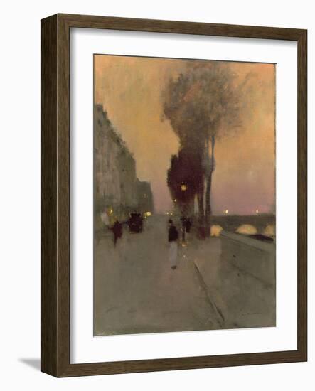 Quai Bourbon, Paris-Luigi Loir-Framed Giclee Print