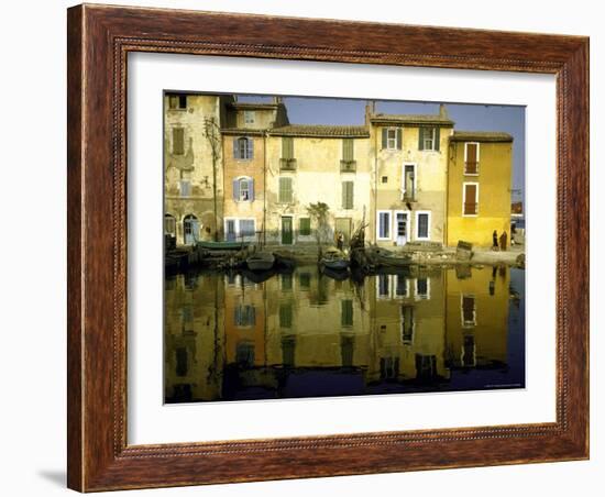 Quai Brescon in Martigues, a Mediterranean Fishing Village Near Marseille, France-Walter Sanders-Framed Photographic Print