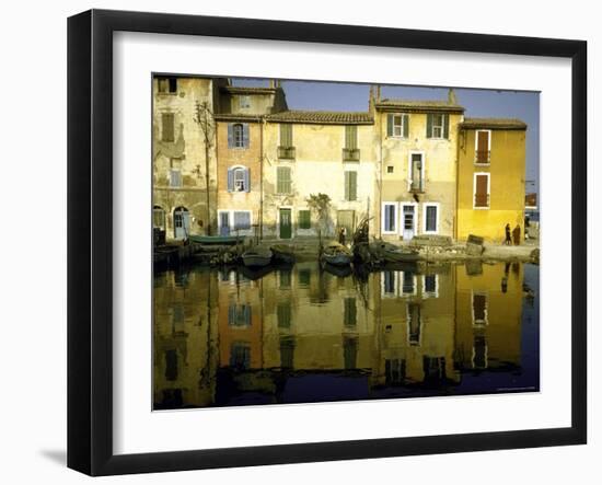 Quai Brescon in Martigues, a Mediterranean Fishing Village Near Marseille, France-Walter Sanders-Framed Photographic Print