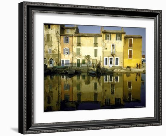 Quai Brescon in Martigues, a Mediterranean Fishing Village Near Marseille, France-Walter Sanders-Framed Photographic Print