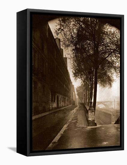 Quai D'Anjou,Paris 1926-Eug?ne Atget-Framed Premier Image Canvas