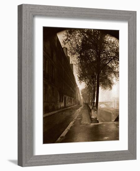 Quai D'Anjou,Paris 1926-Eug?ne Atget-Framed Photographic Print