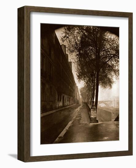 Quai D'Anjou,Paris 1926-Eug?ne Atget-Framed Photographic Print