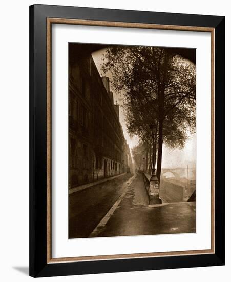 Quai D'Anjou,Paris 1926-Eug?ne Atget-Framed Photographic Print