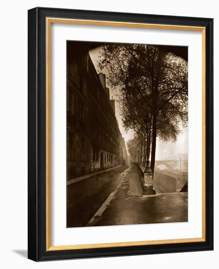 Quai D'Anjou,Paris 1926-Eug?ne Atget-Framed Photographic Print