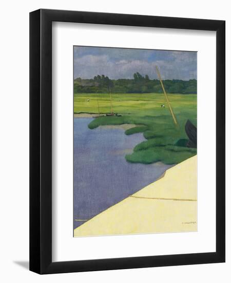 Quai de Berville, 1918-Félix Vallotton-Framed Giclee Print