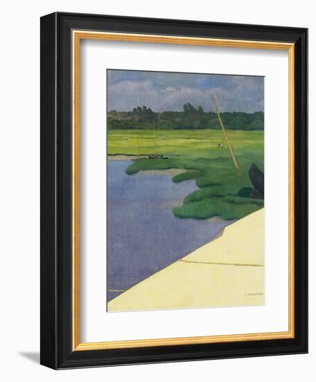 Quai de Berville, 1918-Félix Vallotton-Framed Giclee Print