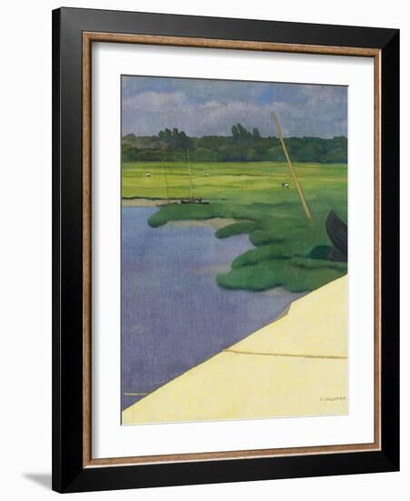 Quai de Berville, 1918-Félix Vallotton-Framed Giclee Print