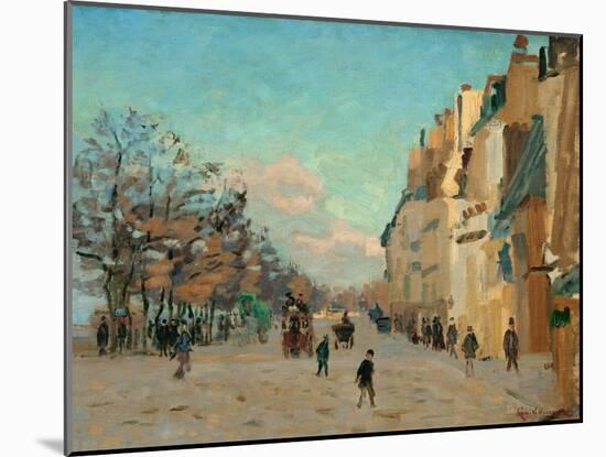 Quai de la Gare, effet de neige, 1880 Quai de la Gare, snow. Canvas, 50,5 x 61,2 cm R. F.1937-29.-Jean-Baptiste-Armand Guillaumin-Mounted Giclee Print