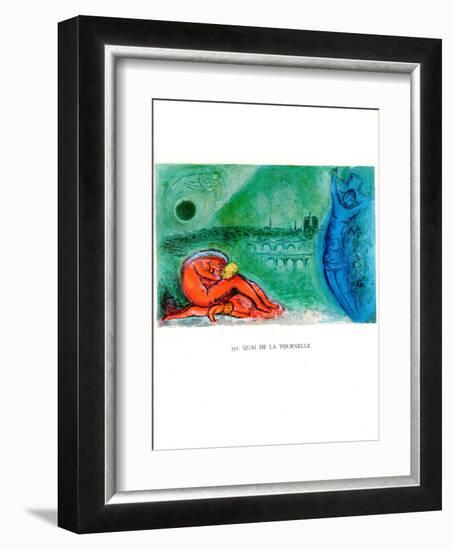 Quai de la Tournelle-Marc Chagall-Framed Collectable Print