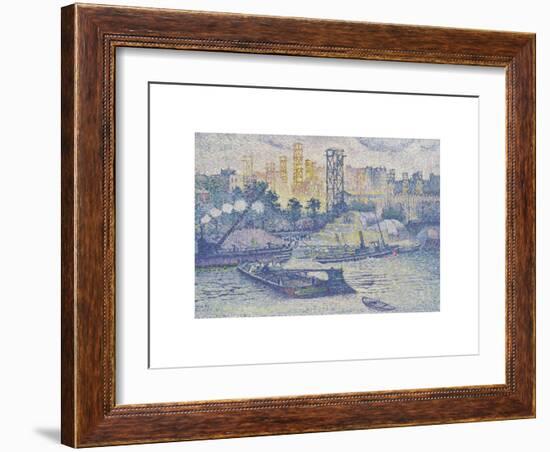 Quai de Passy-Henri Edmond Cross-Framed Premium Giclee Print