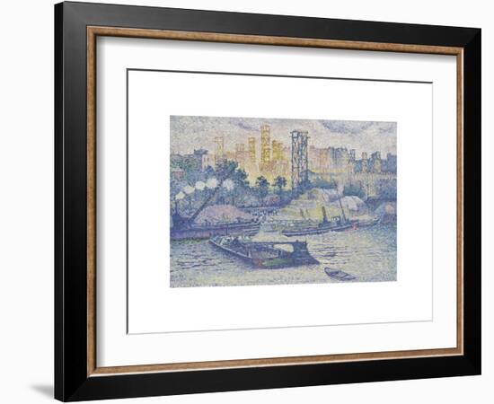 Quai de Passy-Henri Edmond Cross-Framed Premium Giclee Print