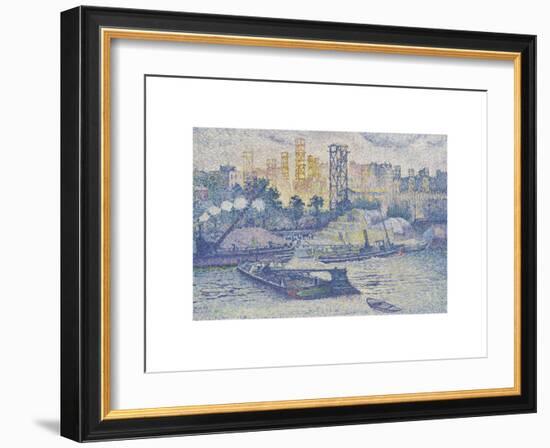 Quai de Passy-Henri Edmond Cross-Framed Premium Giclee Print