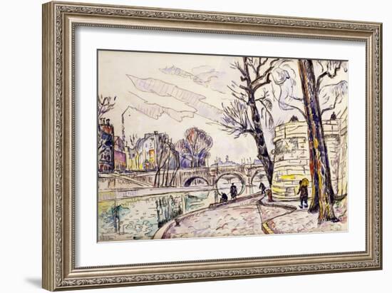 Quai De Seine-Paul Signac-Framed Giclee Print