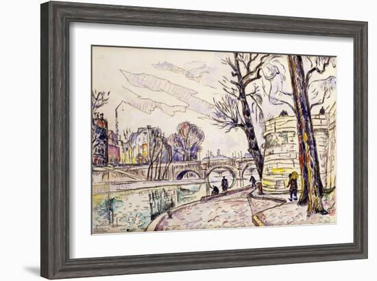 Quai De Seine-Paul Signac-Framed Giclee Print