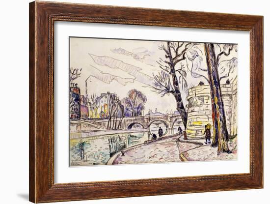 Quai De Seine-Paul Signac-Framed Giclee Print