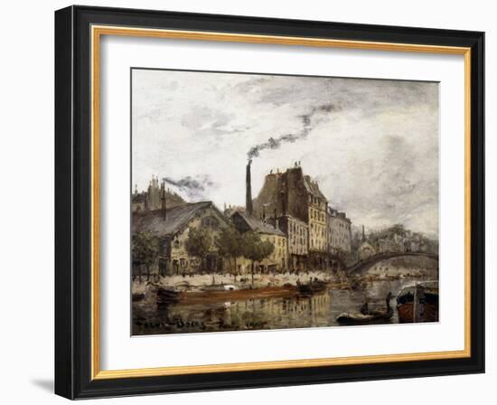 Quai de Valmy et canal Saint Martin-Frank Boggs-Framed Giclee Print