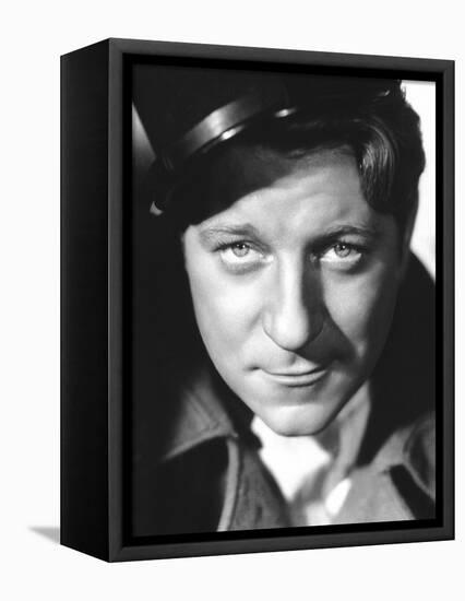 QUAI DES BRUMES, 1938 directed by MARCEL CARNE Jean Gabin (b/w photo)-null-Framed Stretched Canvas