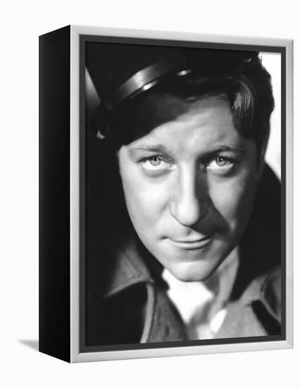 QUAI DES BRUMES, 1938 directed by MARCEL CARNE Jean Gabin (b/w photo)-null-Framed Stretched Canvas