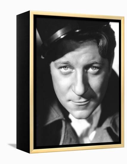 QUAI DES BRUMES, 1938 directed by MARCEL CARNE Jean Gabin (b/w photo)-null-Framed Stretched Canvas