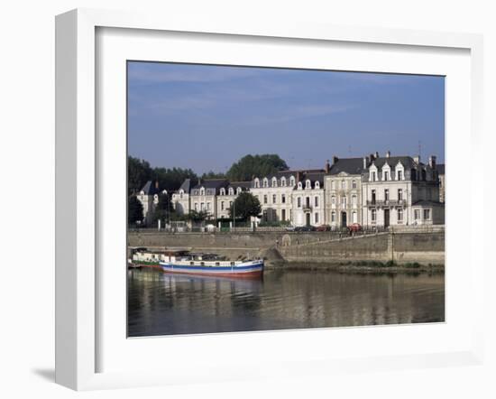 Quai Des Carmes on River Maine, Angers, Anjou, Pays De La Loire, France-J Lightfoot-Framed Photographic Print