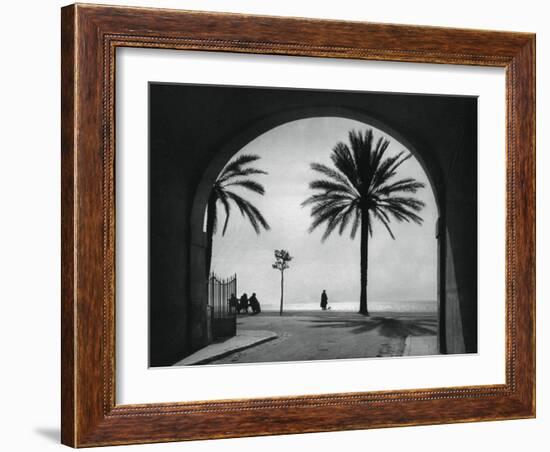 Quai Des États-Unis, Nice, France, 1937-Martin Hurlimann-Framed Giclee Print